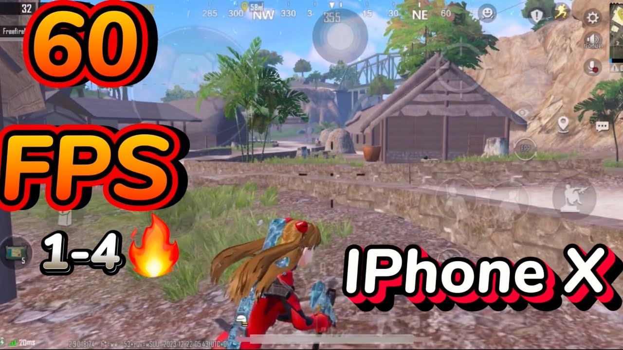 iphone x pubg mode test 2024🎉 60Fps gyro✅ 4 finger✅ 🔥
