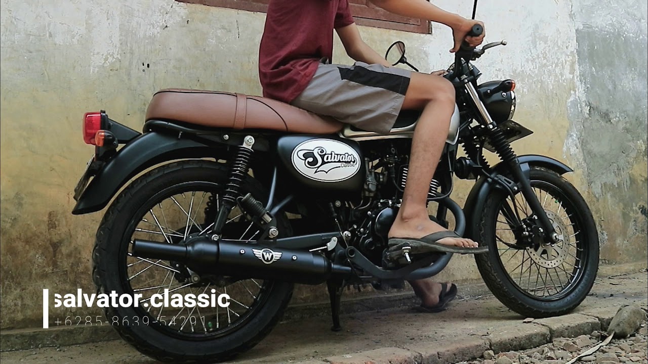 Knalpot Kawasaki W175 anti Nembak Nembak