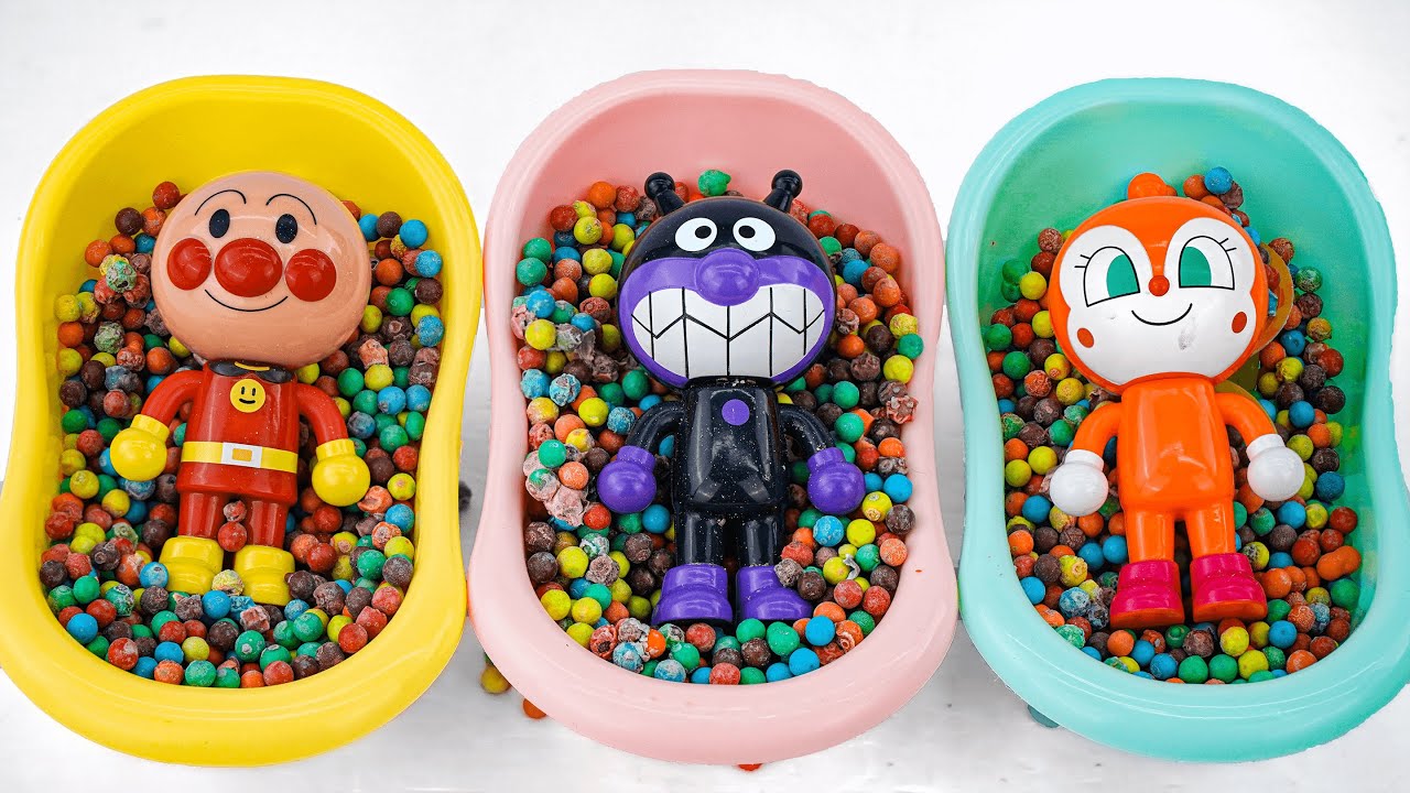 90 Minutes Satisfying with Unboxing Anpanman Bathtub Toy Set ASMR | アンパンマンのおもちゃまとめ大全