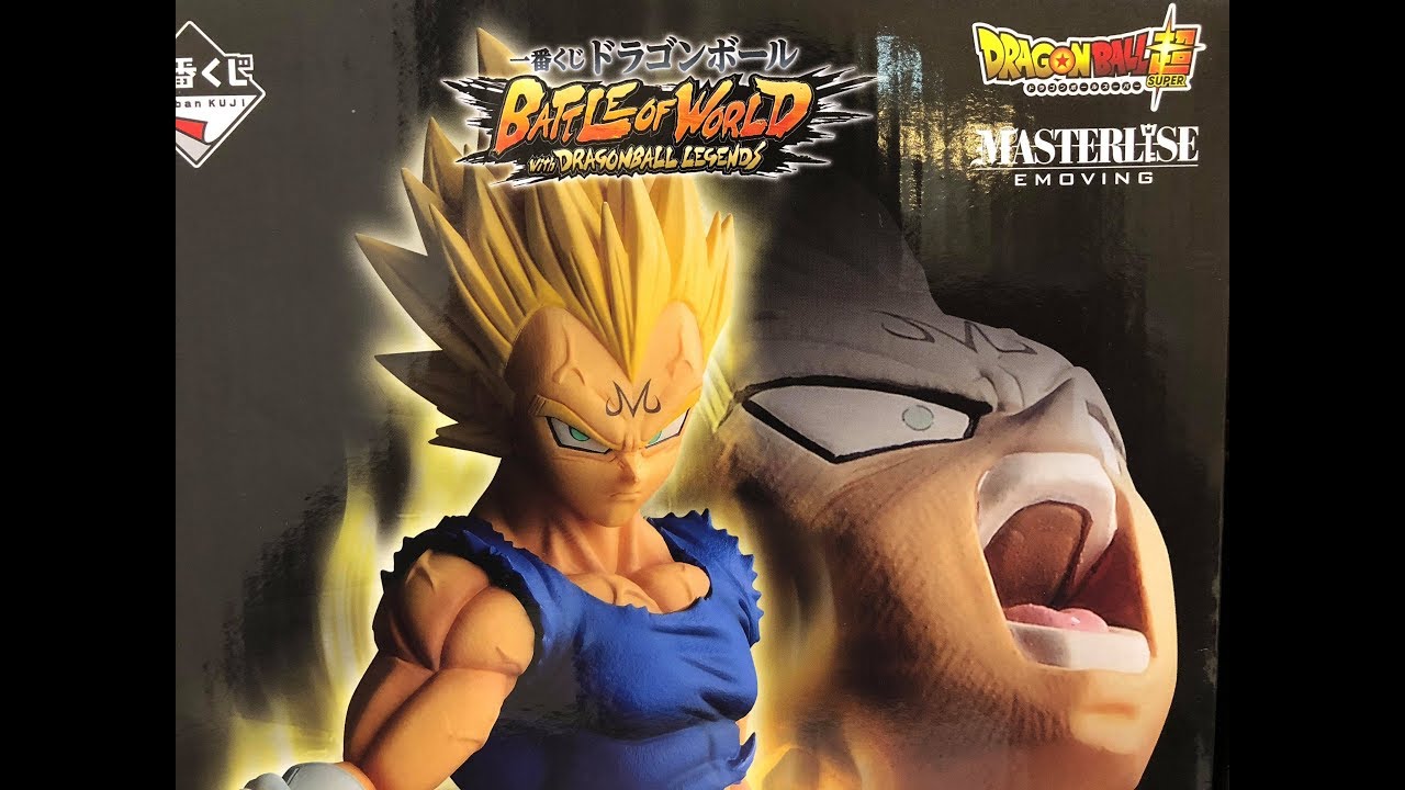 MAJIN VEGETA FIGURE BATLE OF WORLD WITH DRAGON BALL LEGENDS ICHIBAN KUJI  BANDAI