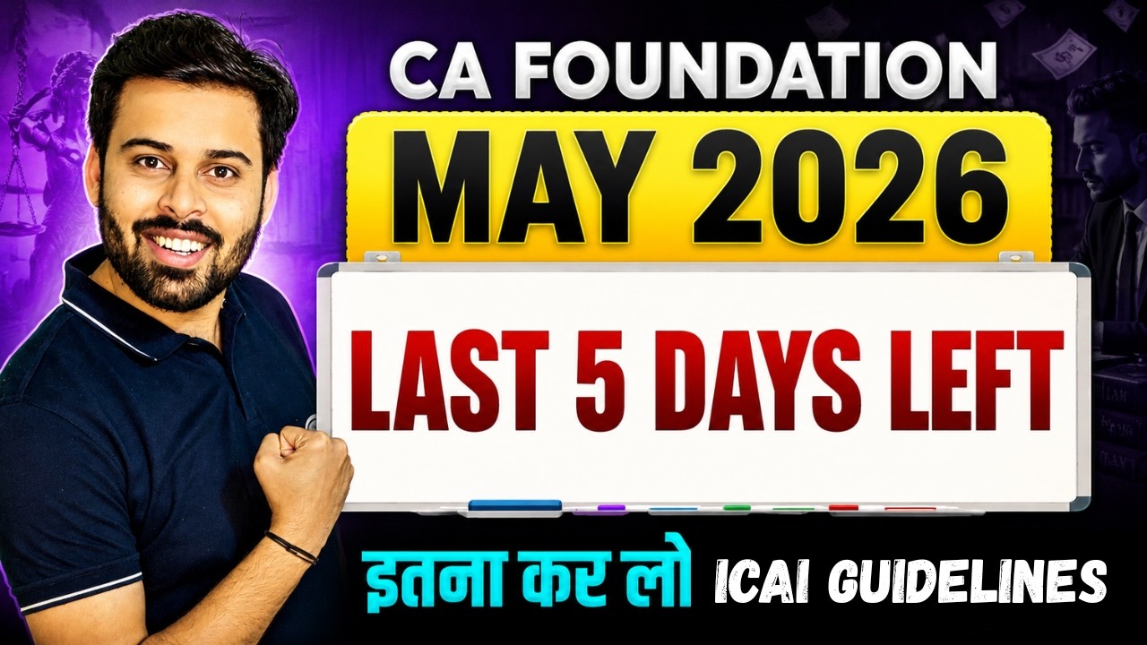 CA Foundation May 26 Important Topics with Questions || Free Test Series