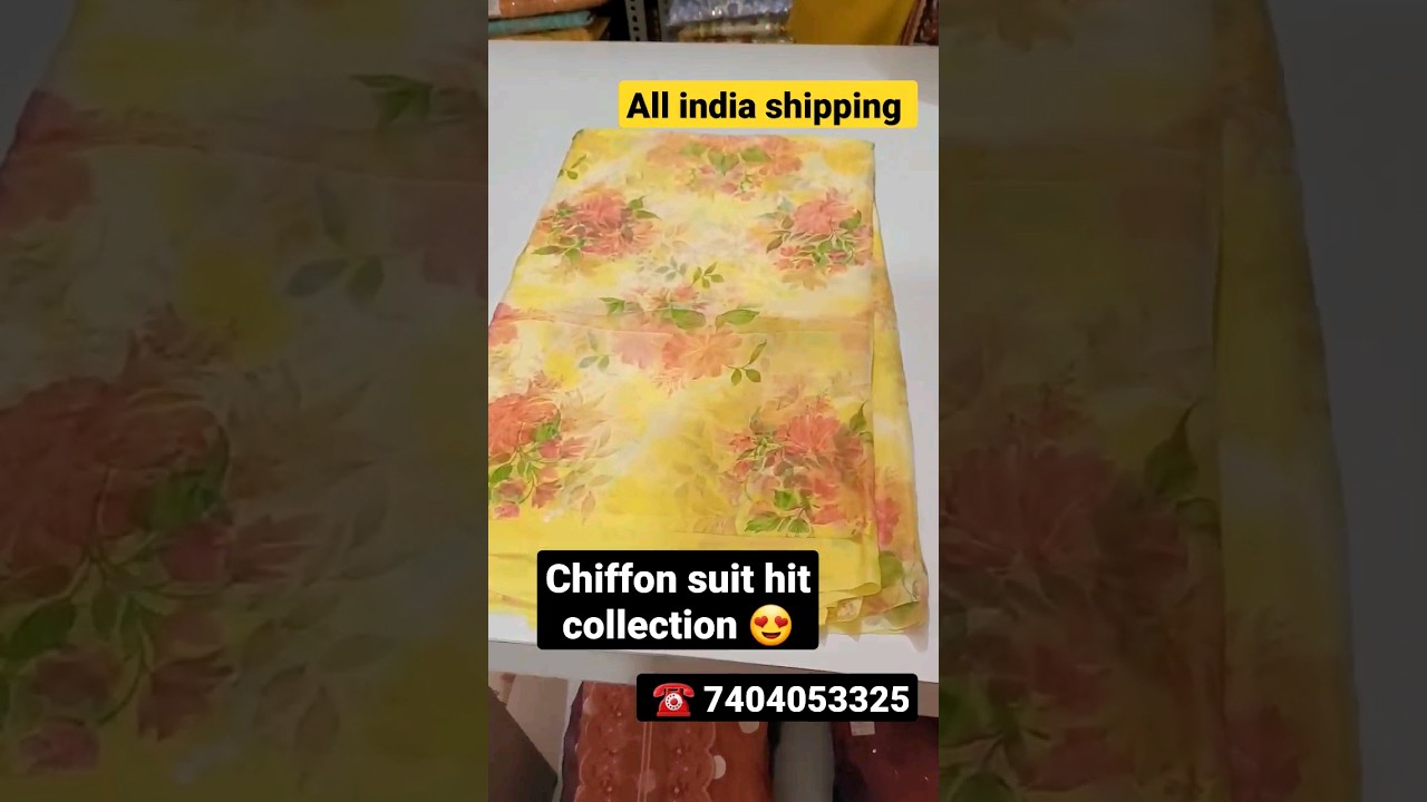 Pure chiffon suits 🌹 All india shipping available