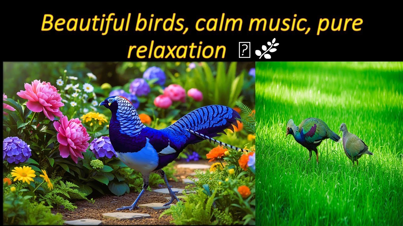Beautiful birds, calm music, pure relaxation