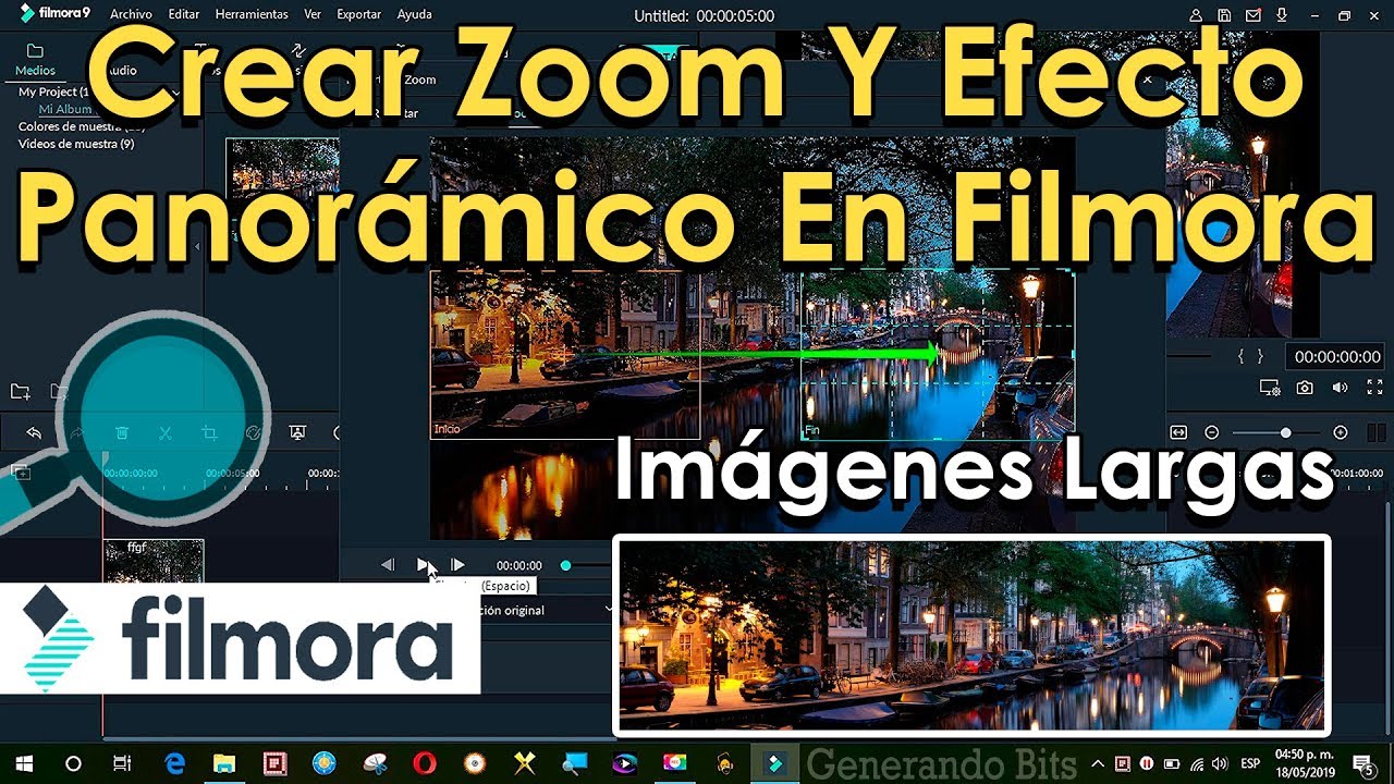 Como hacer zoom y efecto de movimiento panor&aacute;mico en Filmora 9