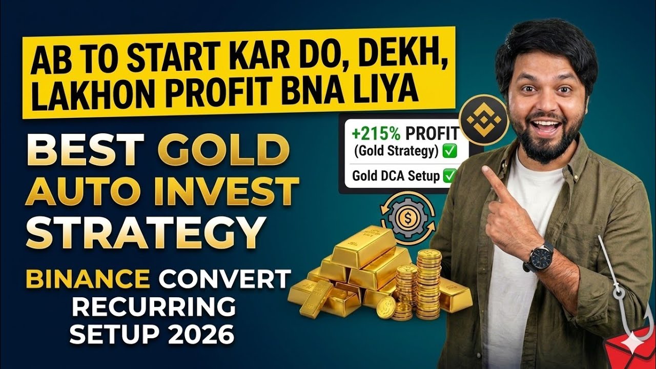 Safe Gold DCA Strategy 🥇 Binance Convert Recurring (Auto Invest) Complete Guide 2026