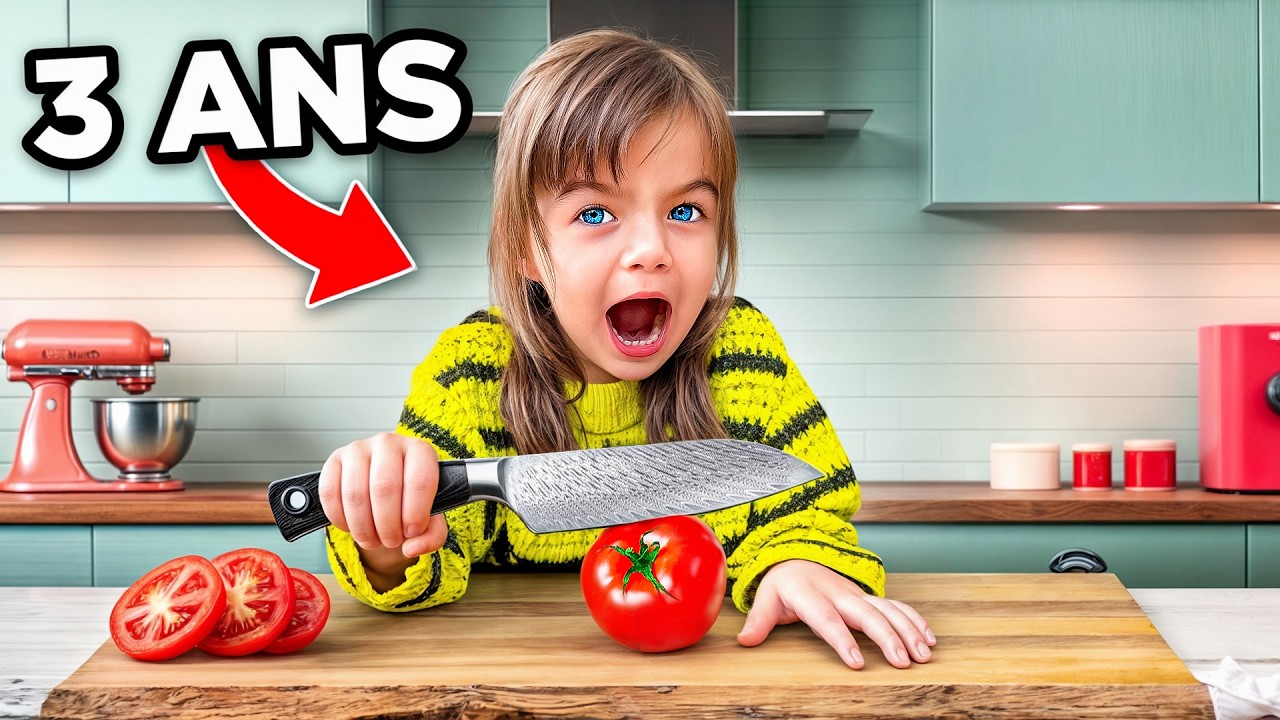 Ma FILLE de 3 ANS CUISINE SEULE  (Trop MIGNON 😍)