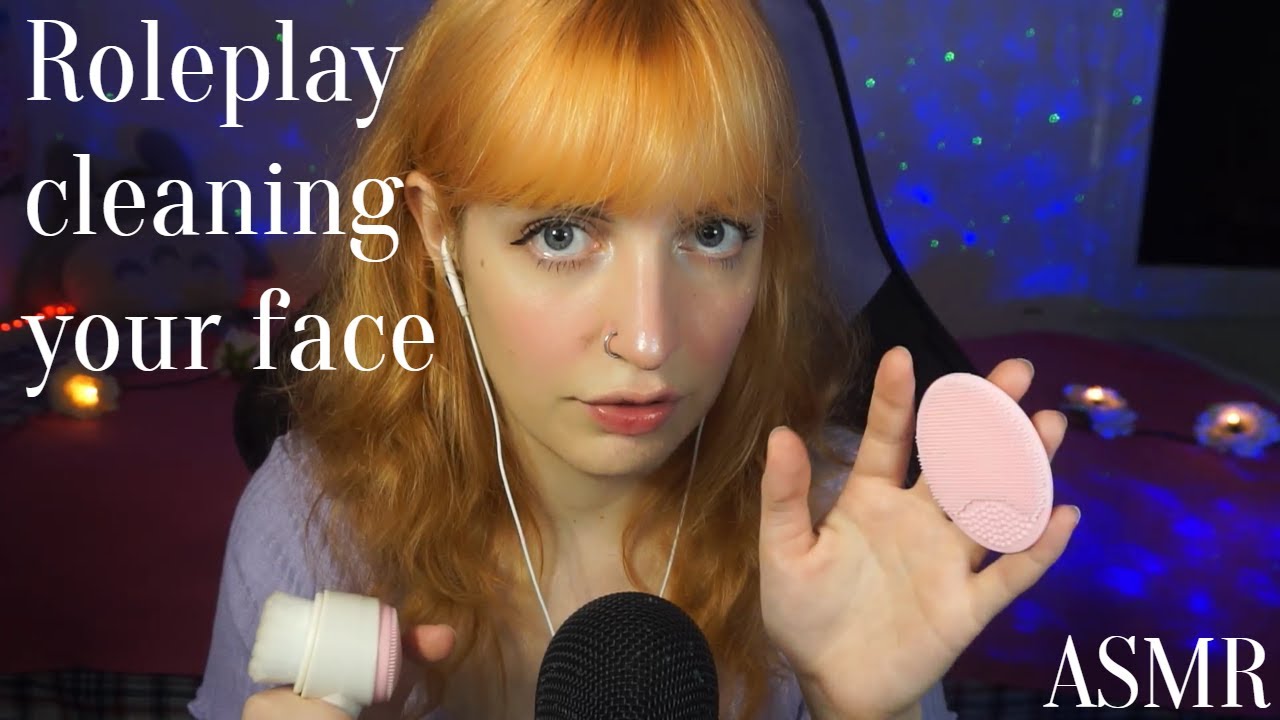 RUS Ролевая игра Очищение лица после вечеринки ✨Ляпы в конце | ASMR Hakkune