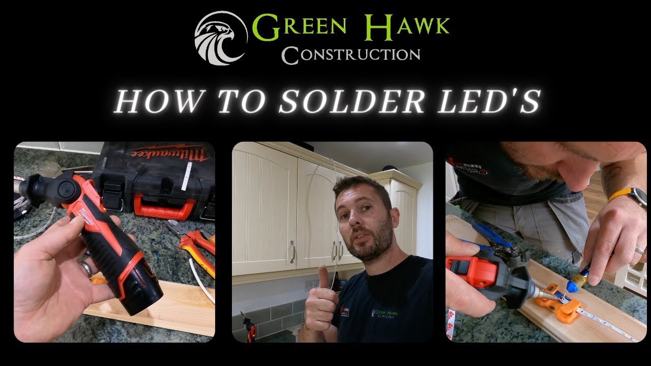 HOW TO SOLDER LED RIBBON LIGHTS