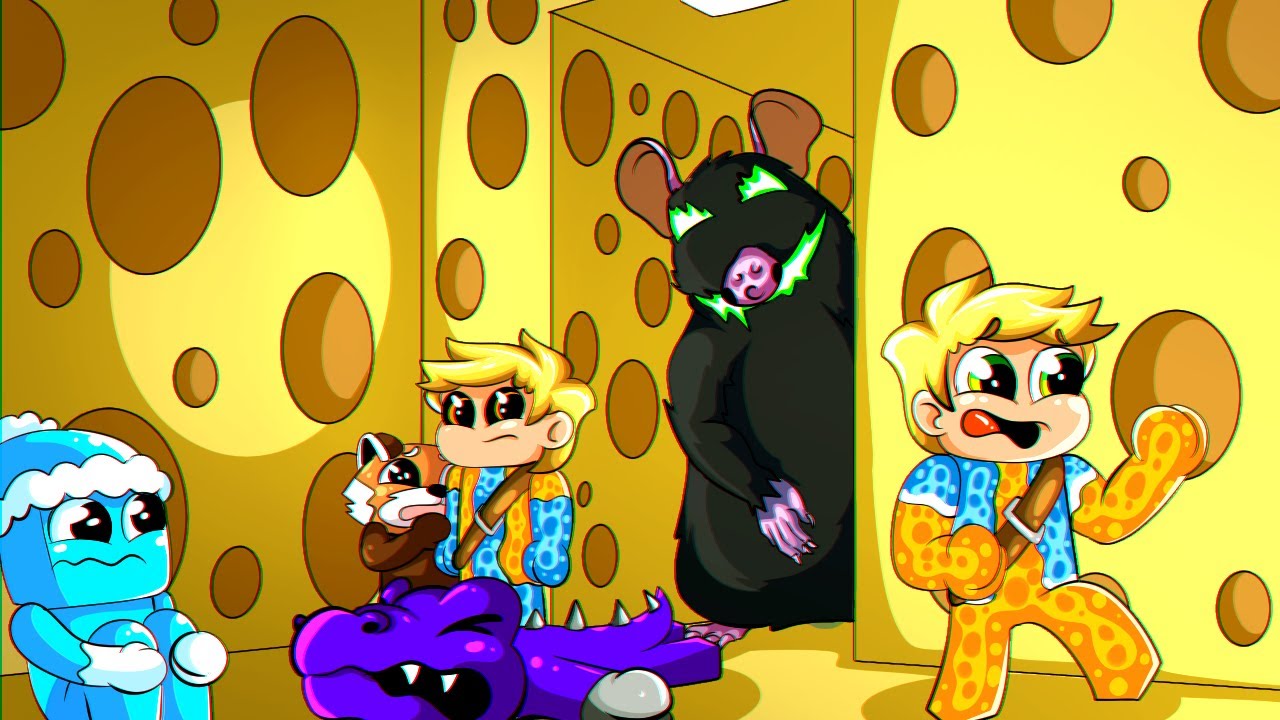 5 AMIGOS ESCAPANDO DE UM RATO NO ROBLOX