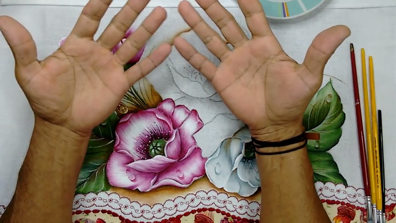 Roberto Ferreira - Novo Projeto - Vamos Aprender a Pintar Papoulas e Folhas - Parte 2