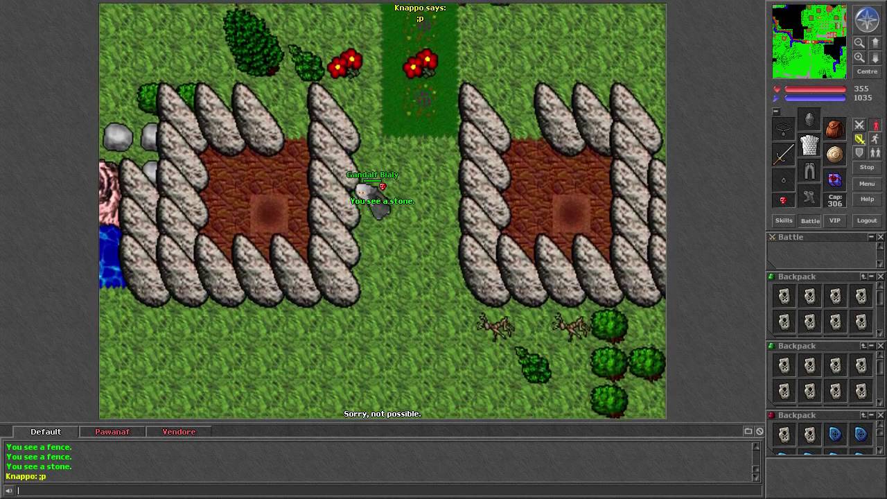 Tibia [7.3] 42 mage with red skull goes PK