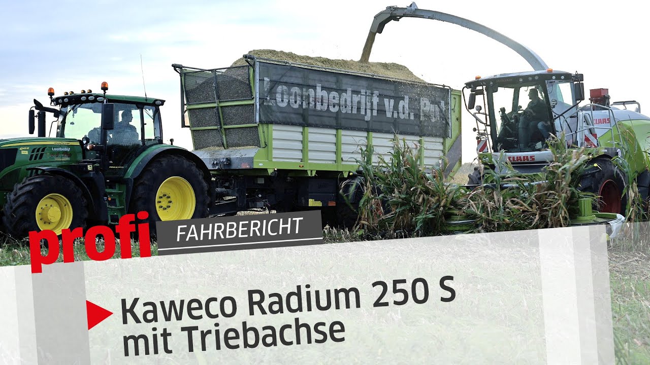 Häckseltransportwagen Kaweco Radium 250 S mit Triebachse | profi #Fahrbericht