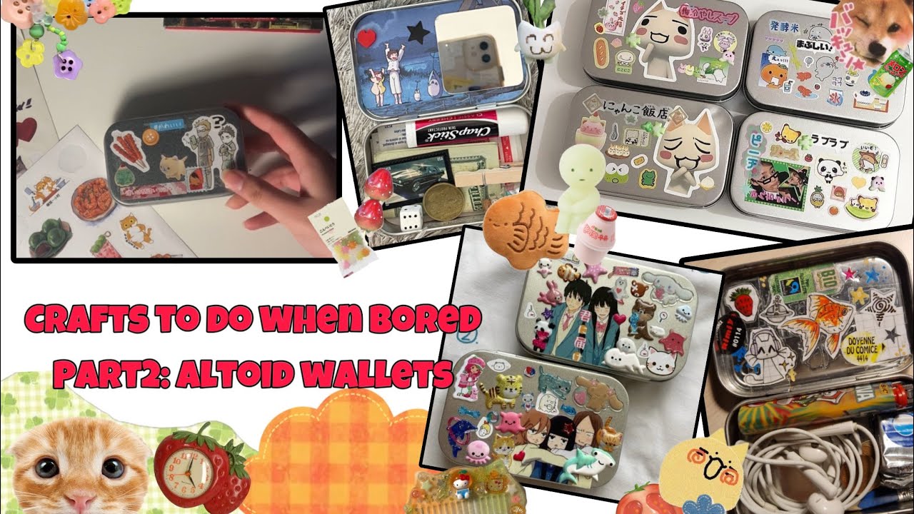 Crafts to do when bored (part2: Altoid wallets)