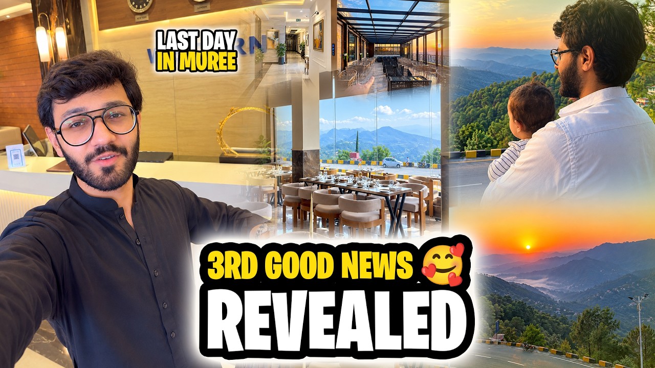 Surprise in the end of vlog | 3rd Good News revealed | Last day in Murree
