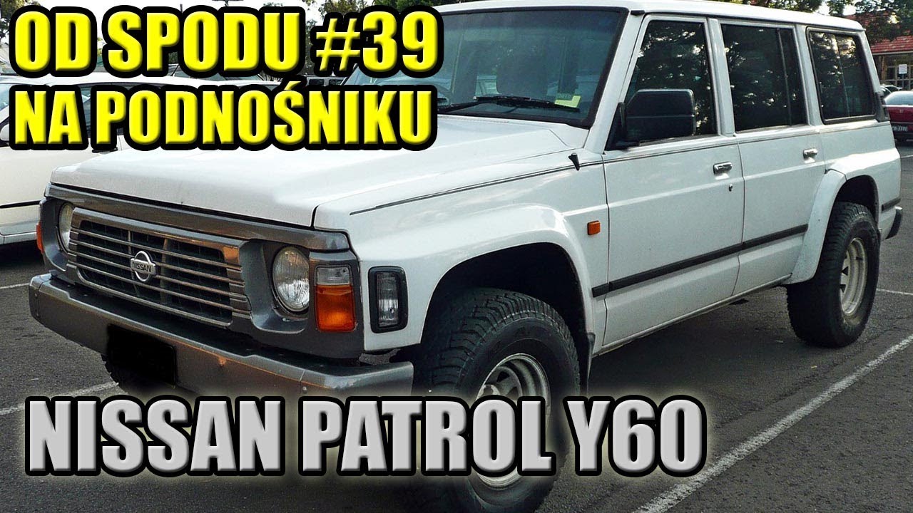 OD SPODU #39 NA PODNOŚNIKU, NISSAN PATROL Y60, SAMOCHÓD NA GRZYBY