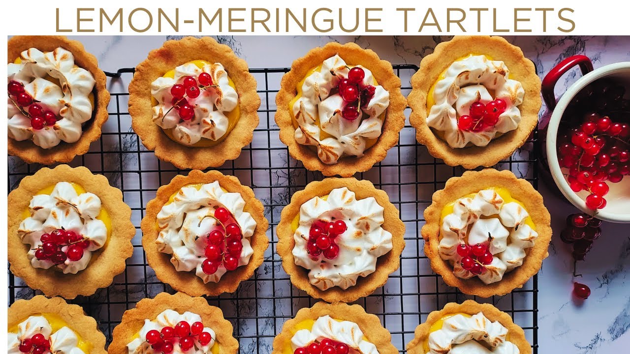 Lemon-Raspberry-Meringue Tartlets Recipe | Nanuli'sKitchen