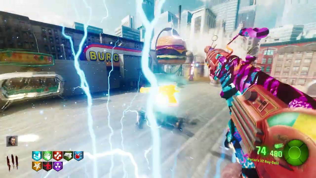 Black Ops 3 Zombies Custom Map: BURGER SHOT Gameplay