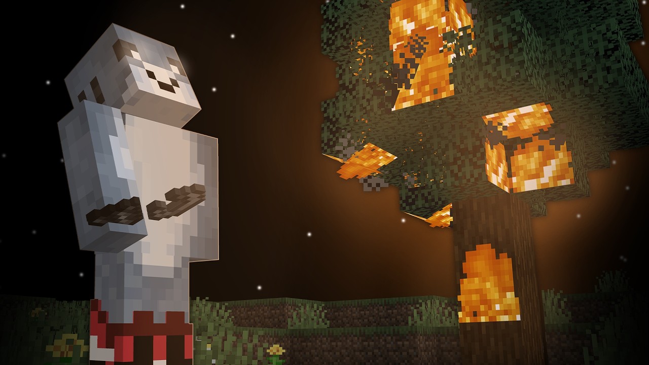 Burning it all in Minecraft