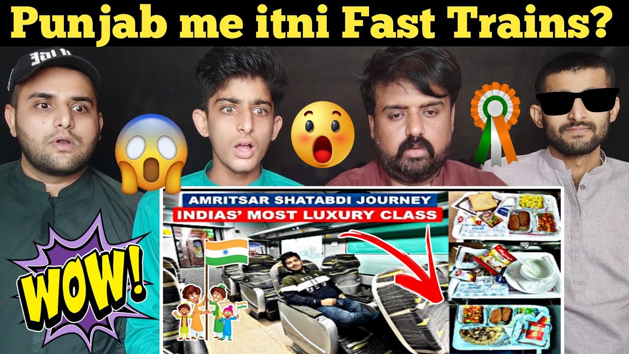 Pakistani Reaction on India's Most Luxury ANUBHUTI CLASS journey in Amritsar Shatabdi Express