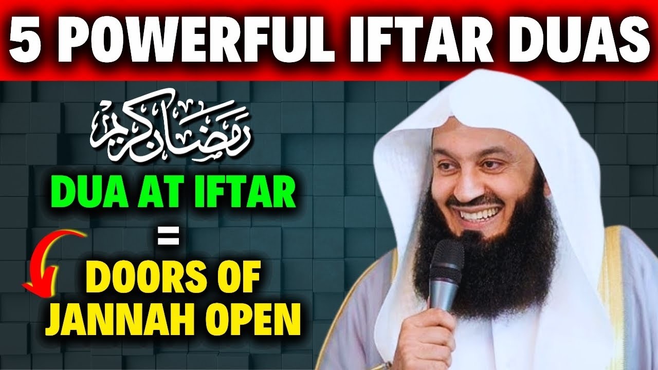🔴 5 Powerful DUAS for Iftar Breaking Your Fast with Gratitude ##MuftiMenk #Ramadan2026