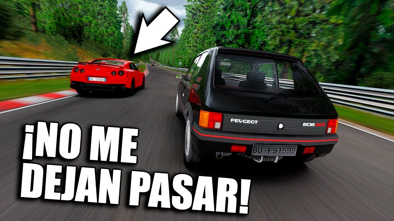 Un PEUGEOT 205 GTI a NÜRBURGRING con TRÁFICO... y AL FIN DEL MUNDO