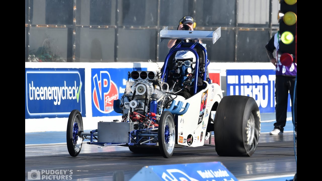 Tiki T Dragster at Santa Pod's Dragstalgia 2019 (Tiki Speed Shop Racing)
