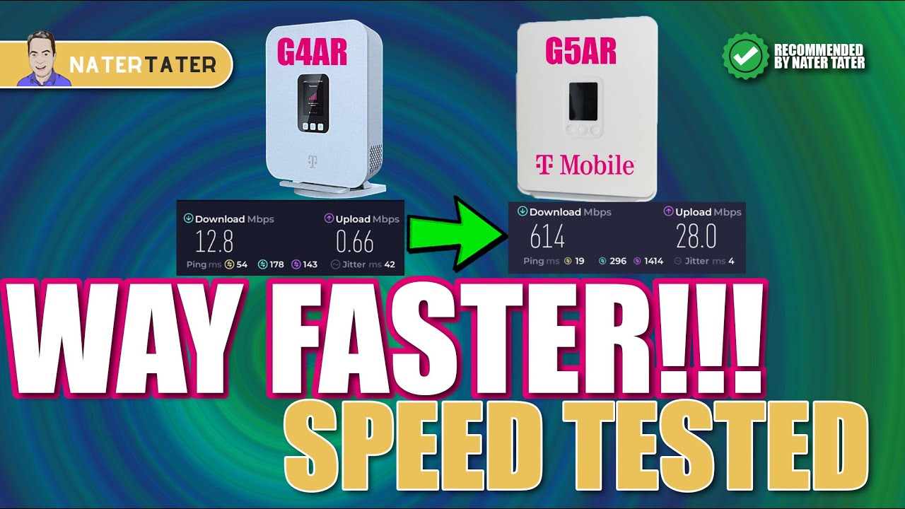 ✅WOW!  It's Fast -- NEW GATEWAY!  T-Mobile 5G Home Internet G5AR vs G4AR Speed Test