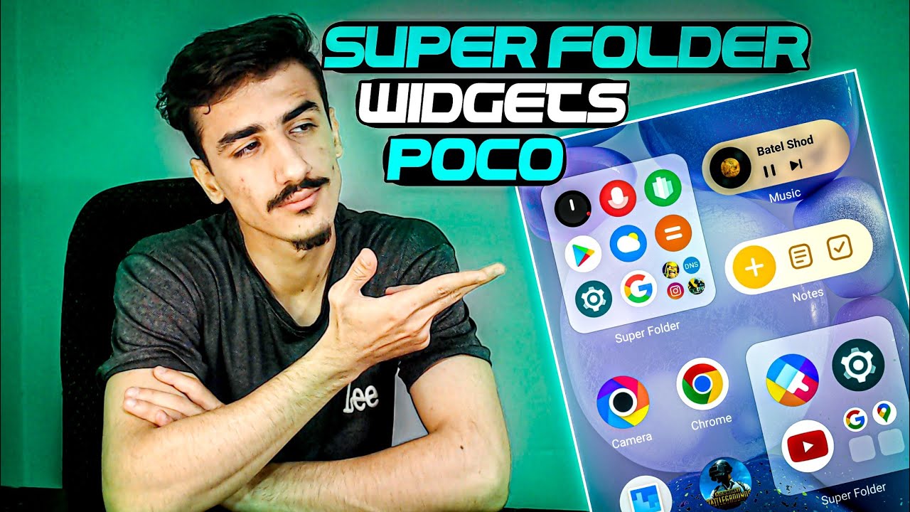 How To Enable Super Folder and Widgets In Poco Devices|آموزش فعال کردن سوپر فولدر و ویجت ها در پوکو