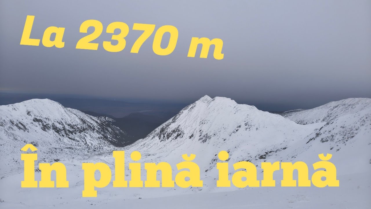 Iarna la peste 2300 m altitudine... ne-a prins noaptea în munți 