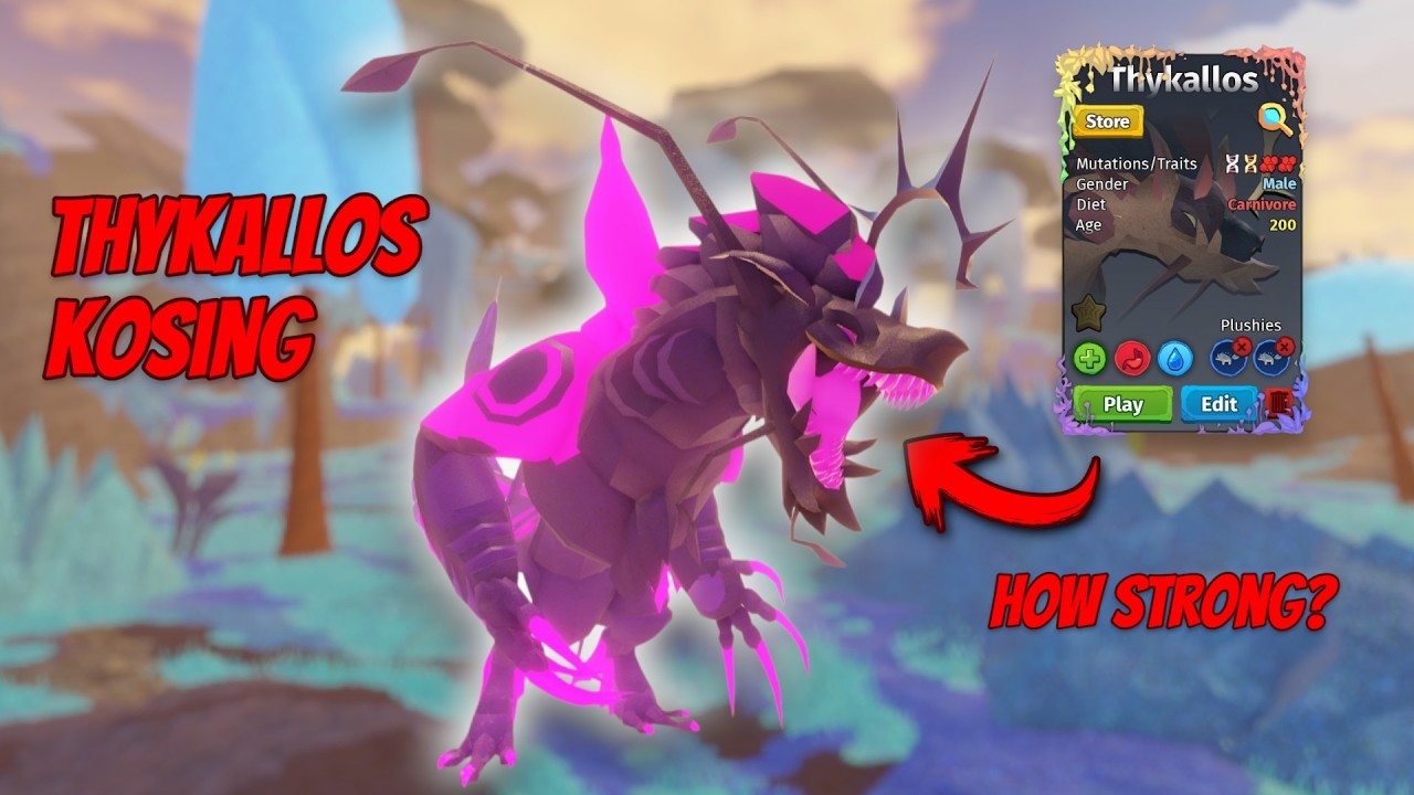 Thykallos 5 ven how strong? | Creatures of Sonaria | Kosing, PvP