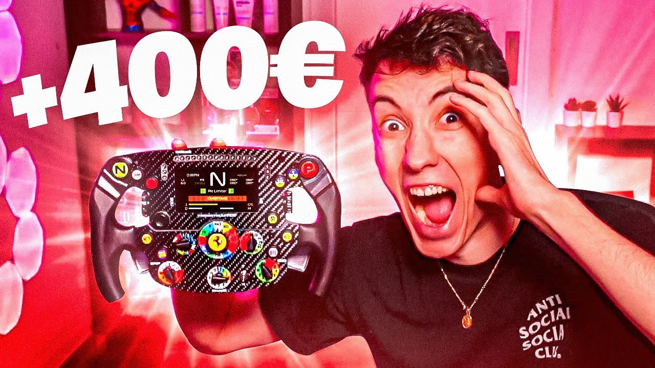 HE COMPRADO este *VOLANTE EXCLUSIVO* de FERRARI para JUGAR al FORMULA 1
