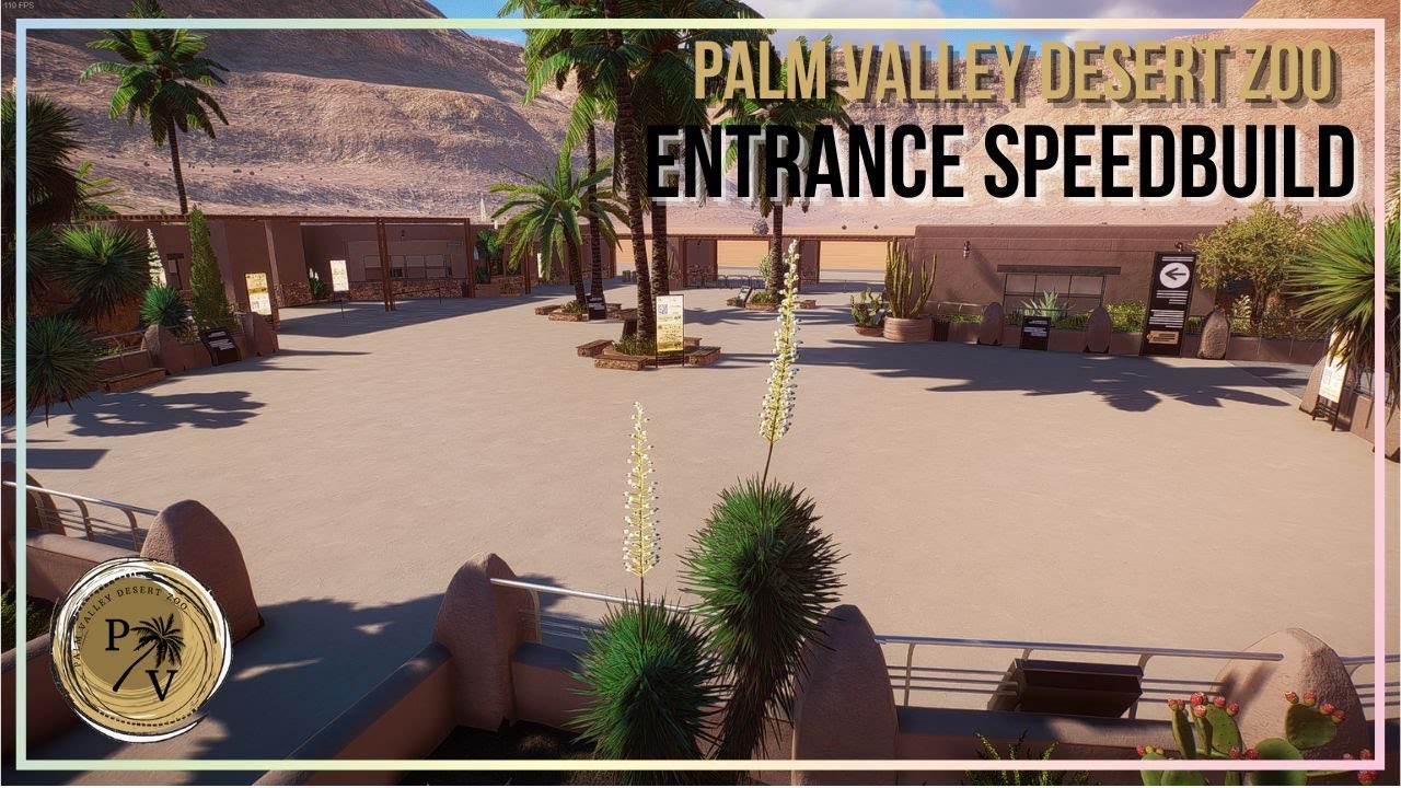 Palm Valley Desert Zoo Ep. 1 | Entrance Speedbuild | Planet Zoo 🦒l