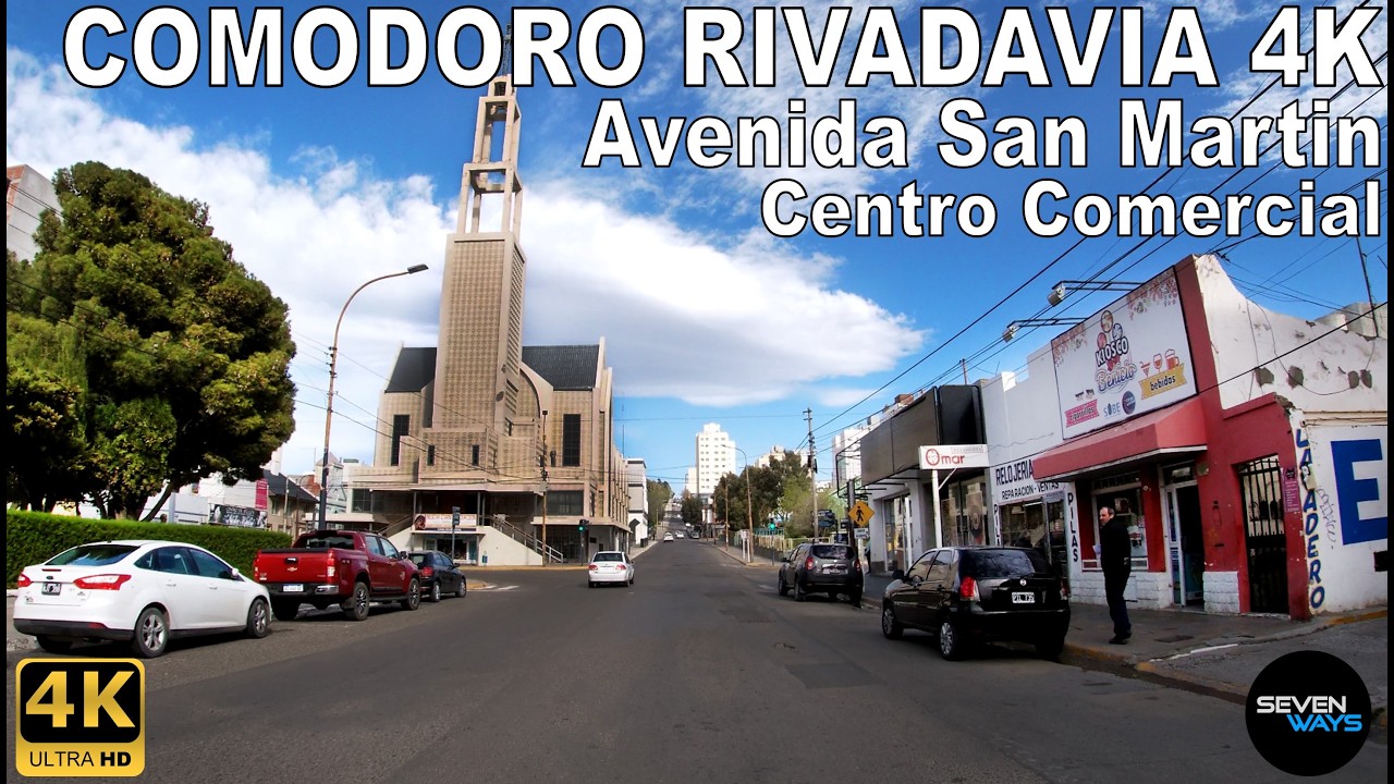 [4K] COMODORO RIVADAVIA - CENTRO COMERCIAL / AVENIDA SAN MARTIN / AV. RIVADAVIA / RUTA 3