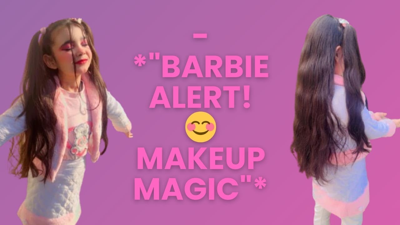 Barbie look #dailylife #dailyvlog #comedy #dailyvlog #barbie #makeup 