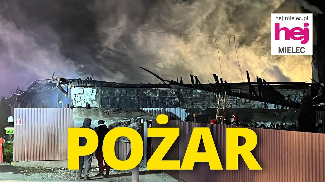 hej.mielec.pl TV: Pożar zakładu w Borowej, straty będą duże
