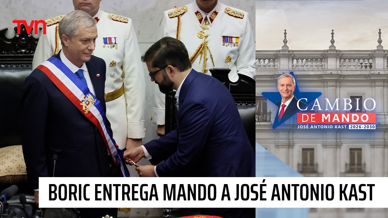 Boric deja la banda presidencial y entrega el mando a Kast | 24 Horas TVN Chile