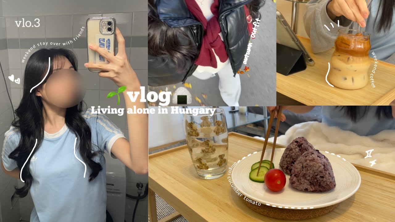 vlog】食べる事が生きがいな私の最高な土曜日🍁🍂|自炊記録|お泊まり