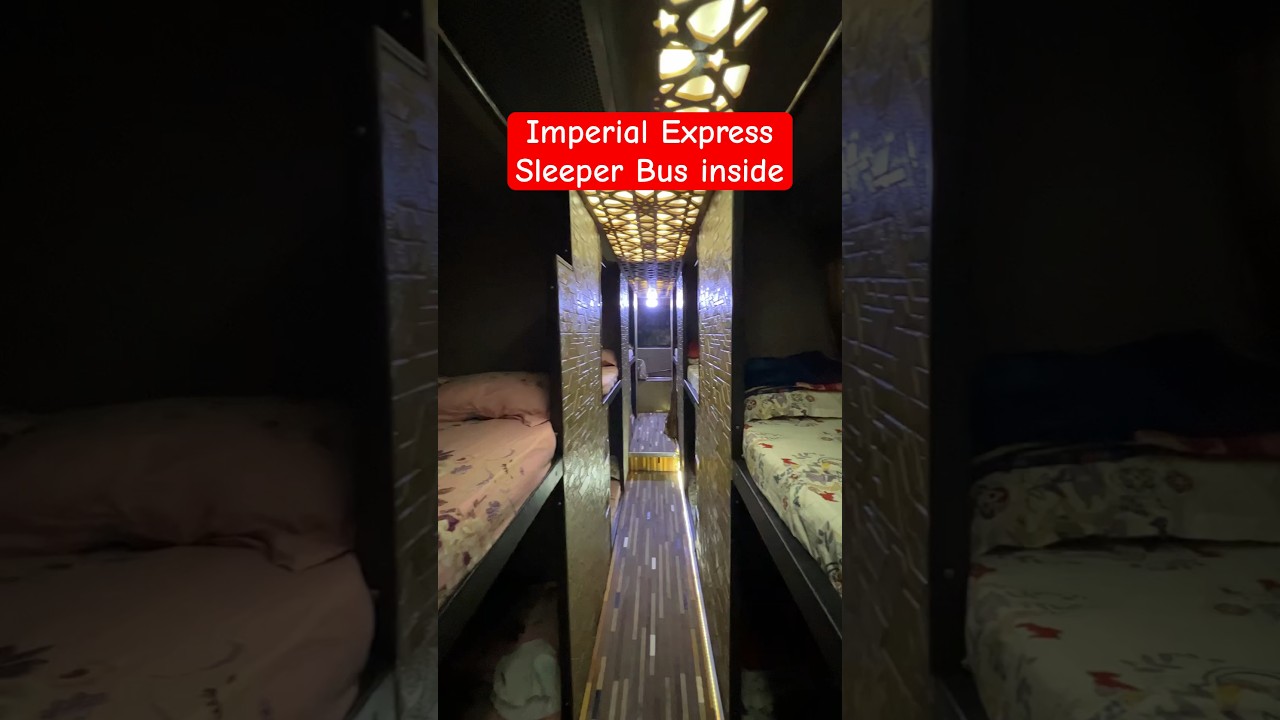 Imperial Express bus Dhaka to Cox's Bazar sleeper couch #imperial #bus #dhakatocoxsbazar #sleeper