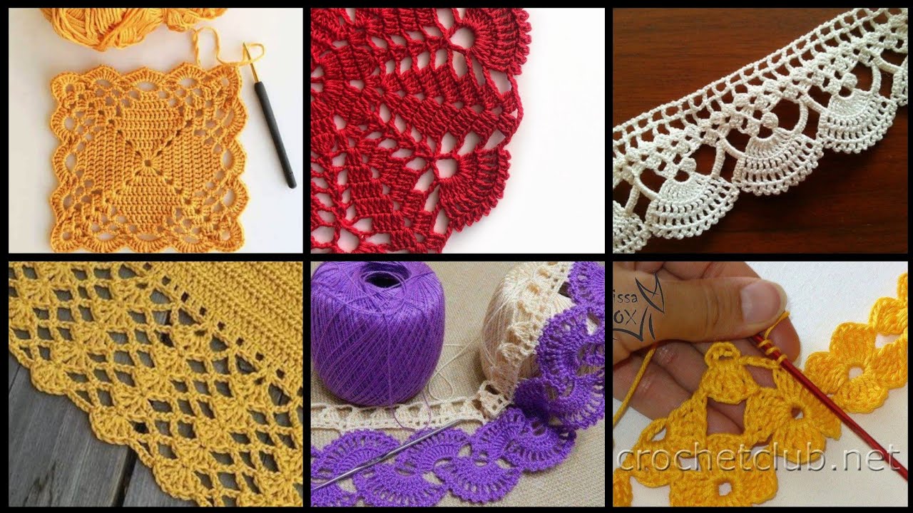 Top 50+ Hand Crochet Lace Borders design Amazing Design Ideas || Knitting With Love