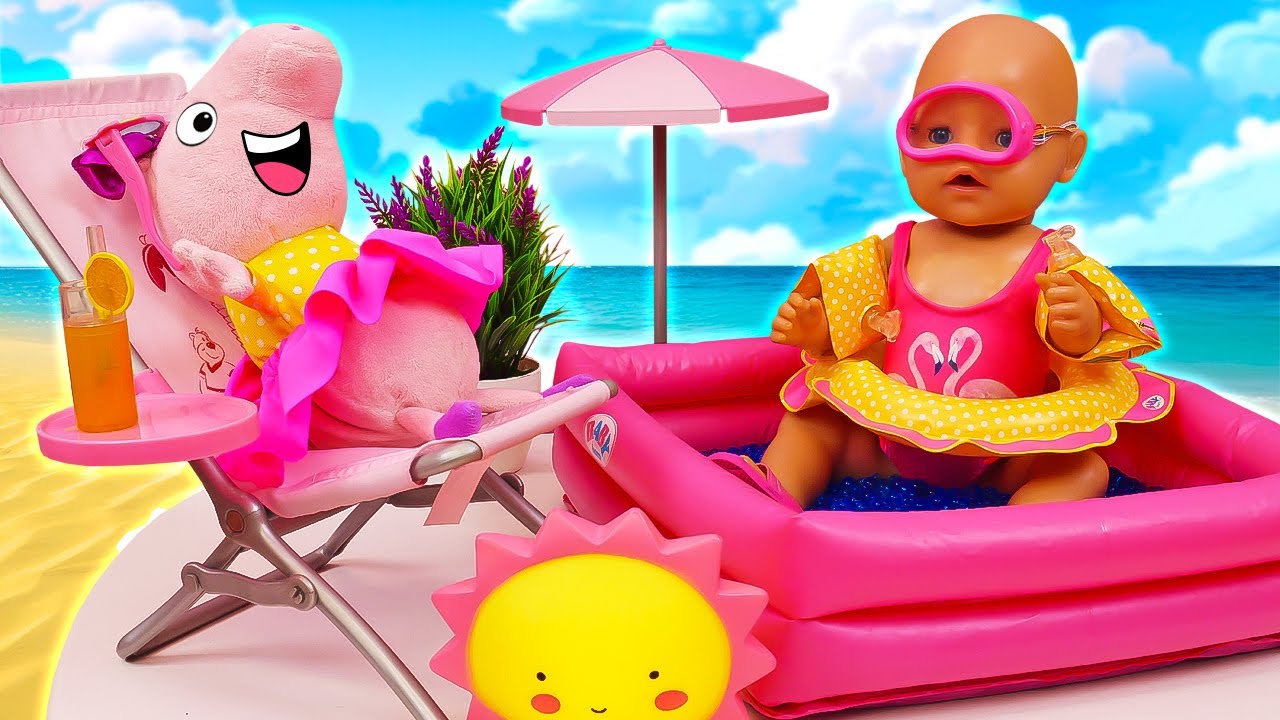 Baby Born Geschichten – Irene & Peppa spielen mit Baby Emma! 🍼 3 Folgen in einem Video