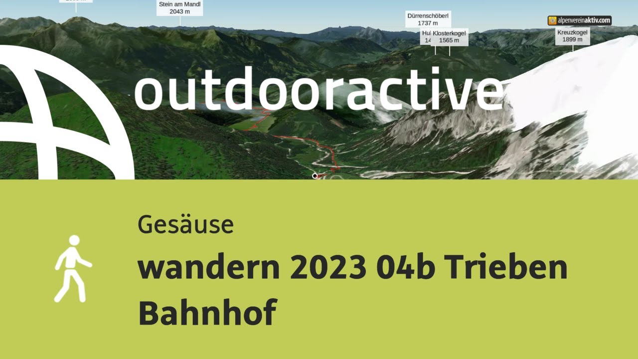 Wanderung in der Alpenregion Nationalpark Ges&auml;use: wandern 2023 04b Trieben Bahnhof