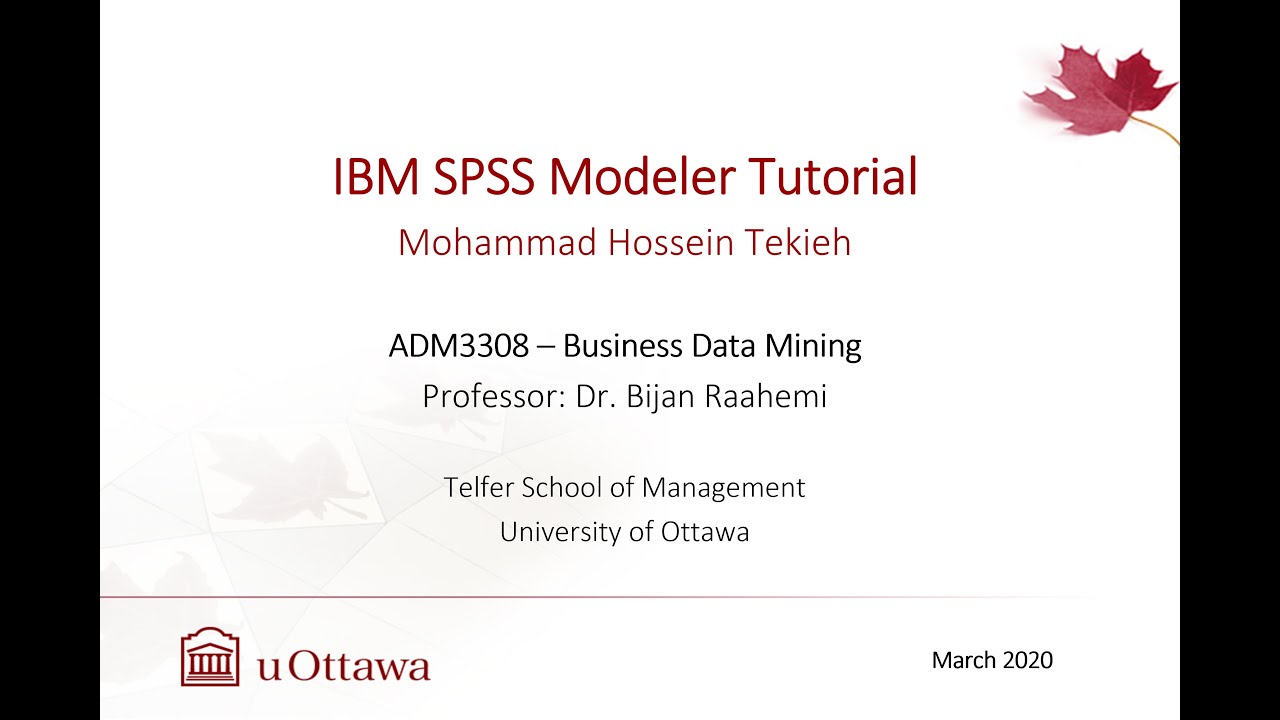 IBM SPSS Modeler Tutorial on Data Mining Process