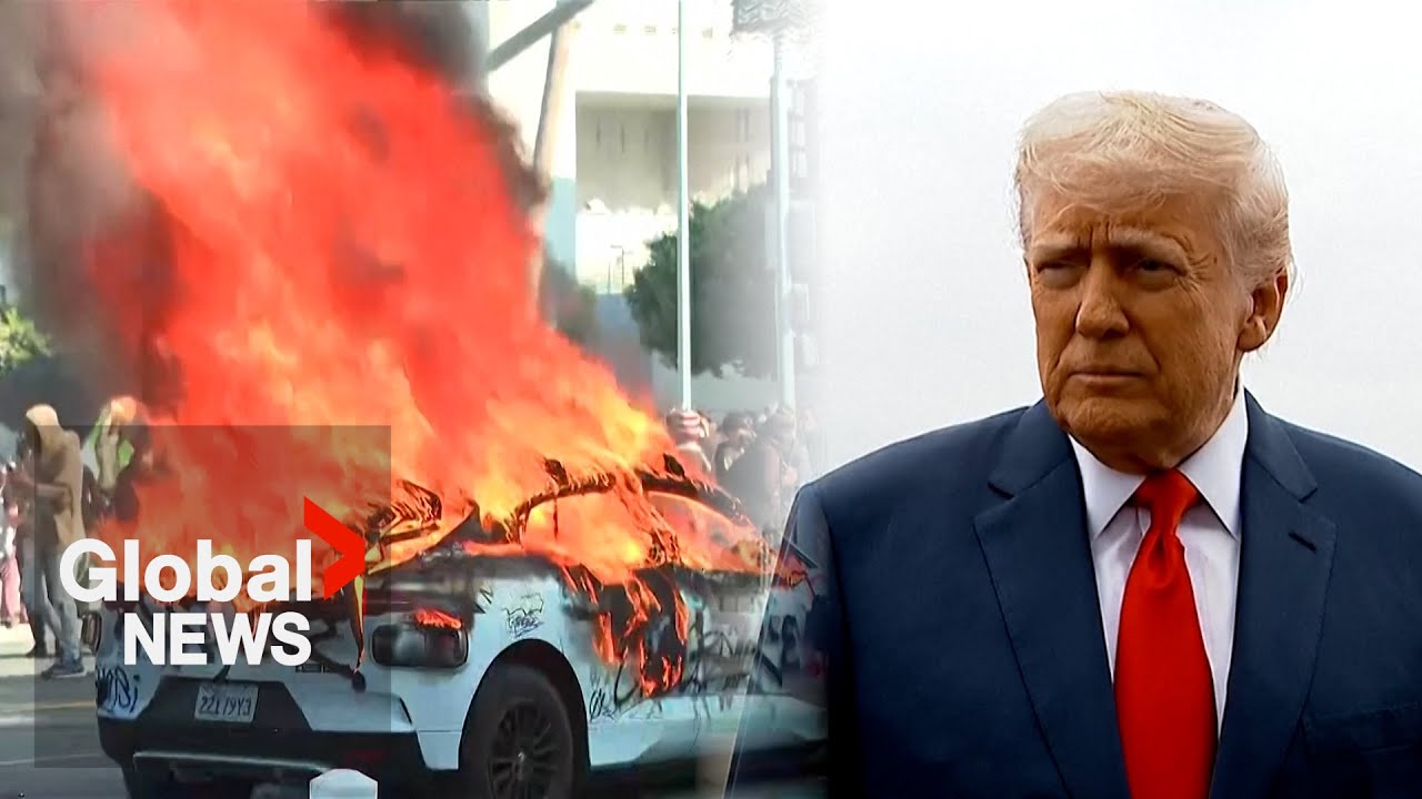 “They spit, we hit”: Trump threatens anti-ICE protesters in LA