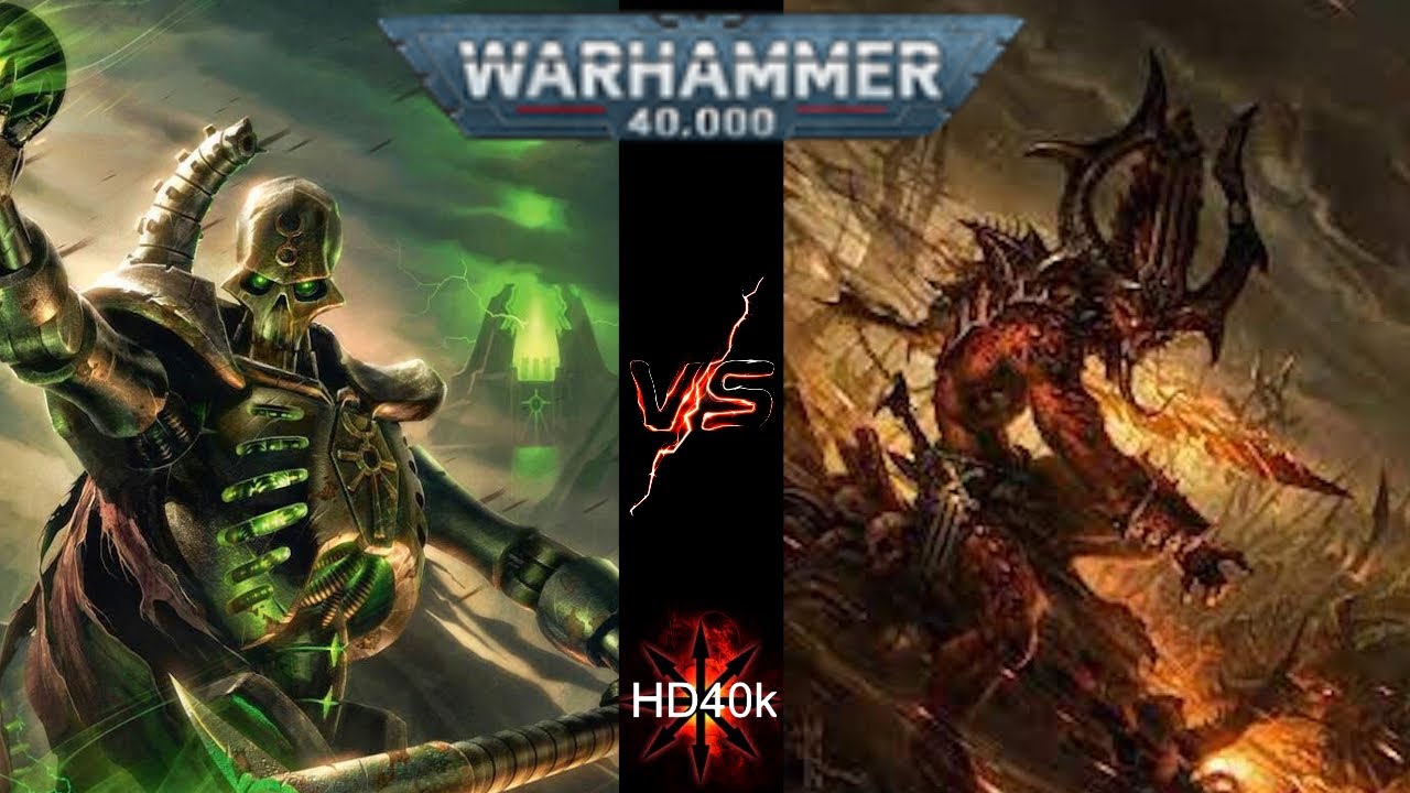 Necrons Vs Chaos Daemons Warhammer 40k 2000 Point Battle Report