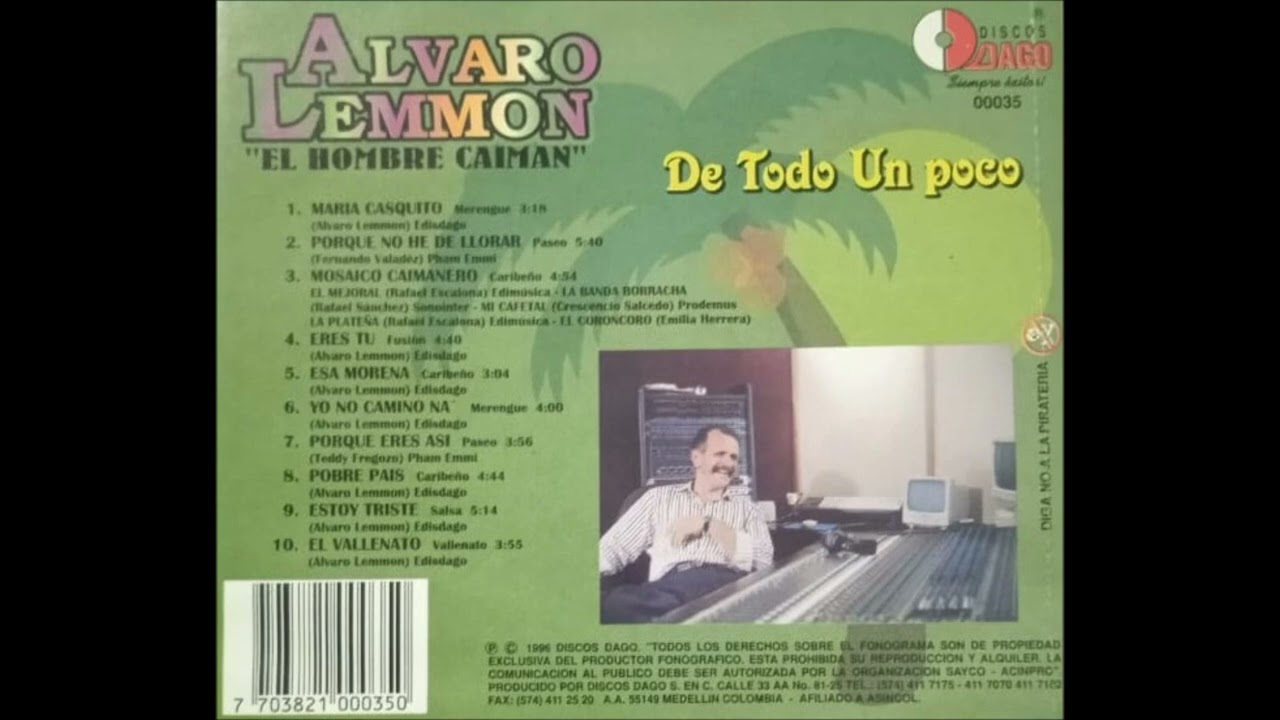 ALVARO LEMMON-ESTOY TRISTE