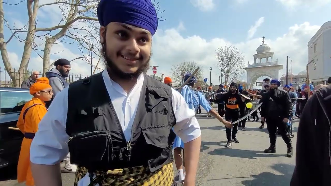 Gravesend Nagar kirtan 2023 Procession in-fight cam.