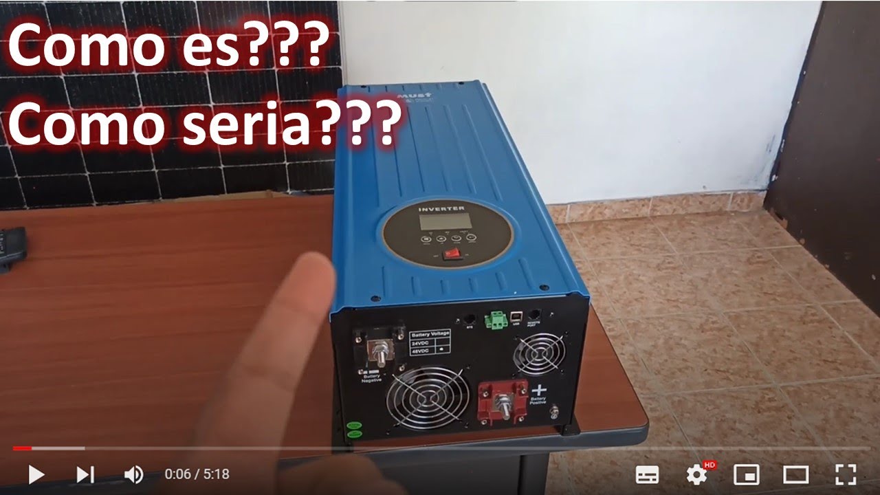 &iquest;inversor H&iacute;brido ? inversor Cargador con MPPT multifuncional. #2023 #solarenergy