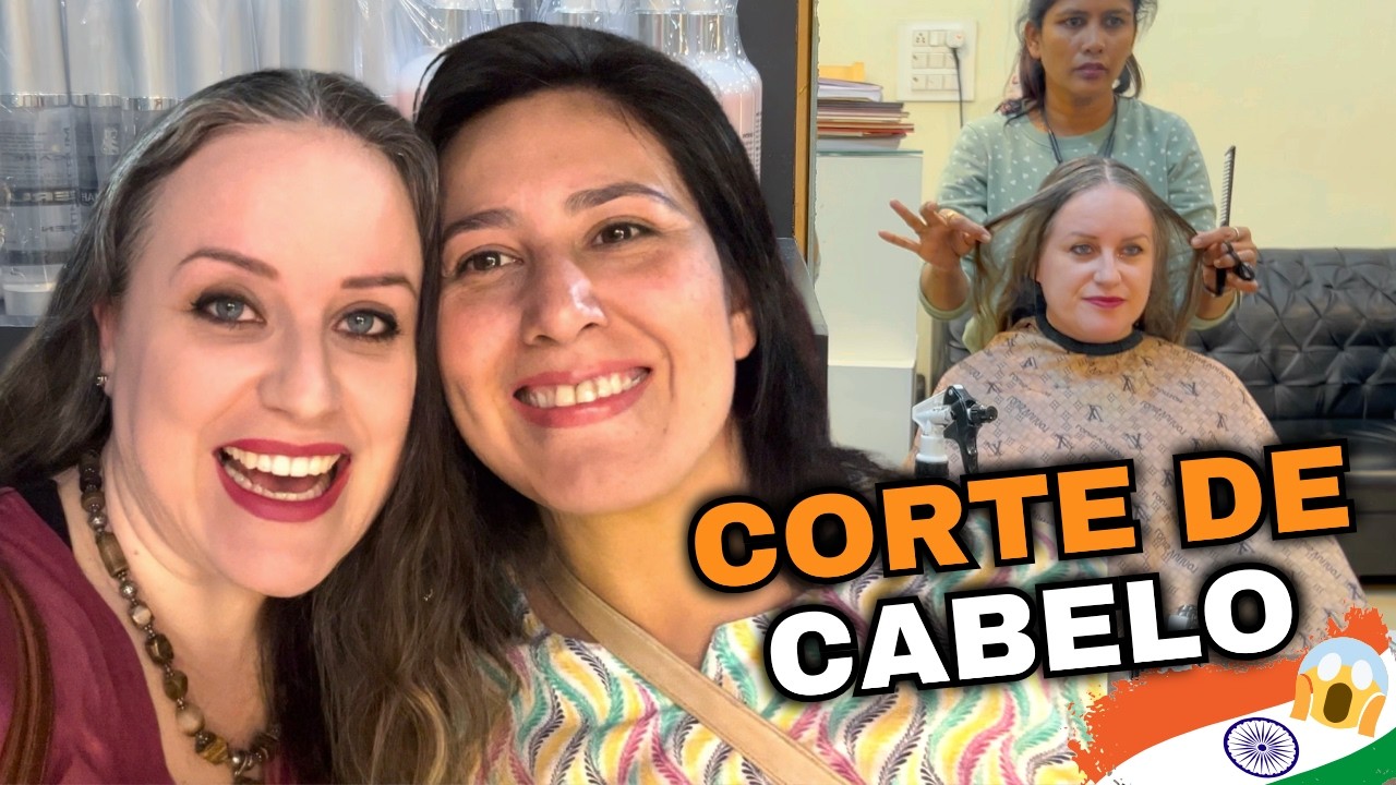 Corte de cabelo na Índia | SÓ 6 REAIS? 😱 VLOG de Domingo na ÍNDIA 🇮🇳