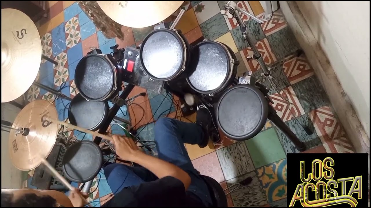 Los Acosta -sin ti  cover en la bateria electronica sonidos reales..