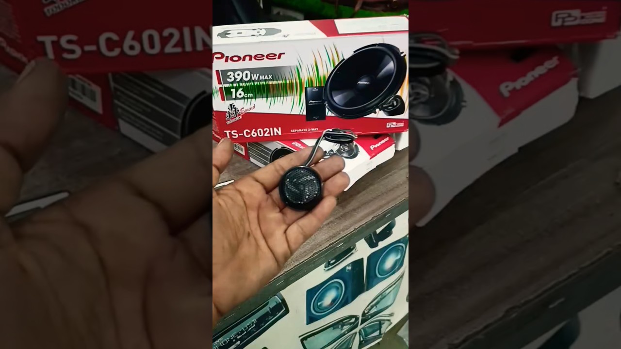 Pioneer 390W max ts-c602 in modal component twitter install maruti suzuki fronx